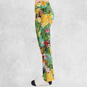 Statler And Waldorf Muppets Tropical Flare Leggings
