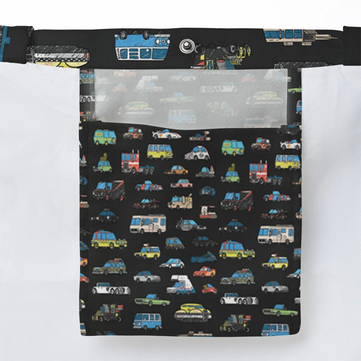 Movie Cars Pattern Large Tote Bag