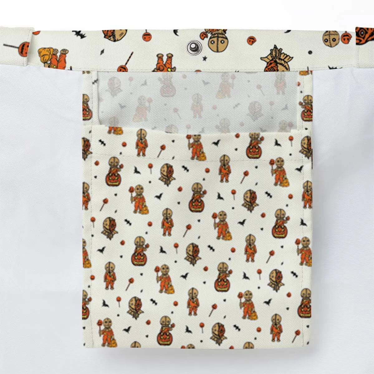 Pumpkin Sam Trick 'r Treat Horror Large Tote Bag