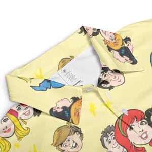 Nostalgic Cartoons in Archie Style AOP Men/Women Polo Shirt