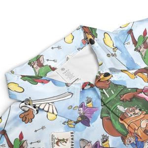Robin Hood Characters Pattern AOP Men/Women Polo Shirt