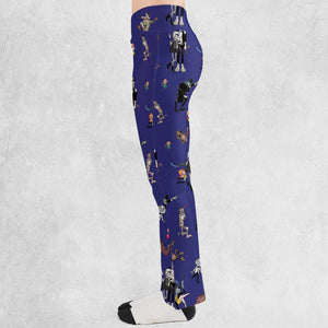 It's a Mad Mad Mad Monster Party Flare Leggings