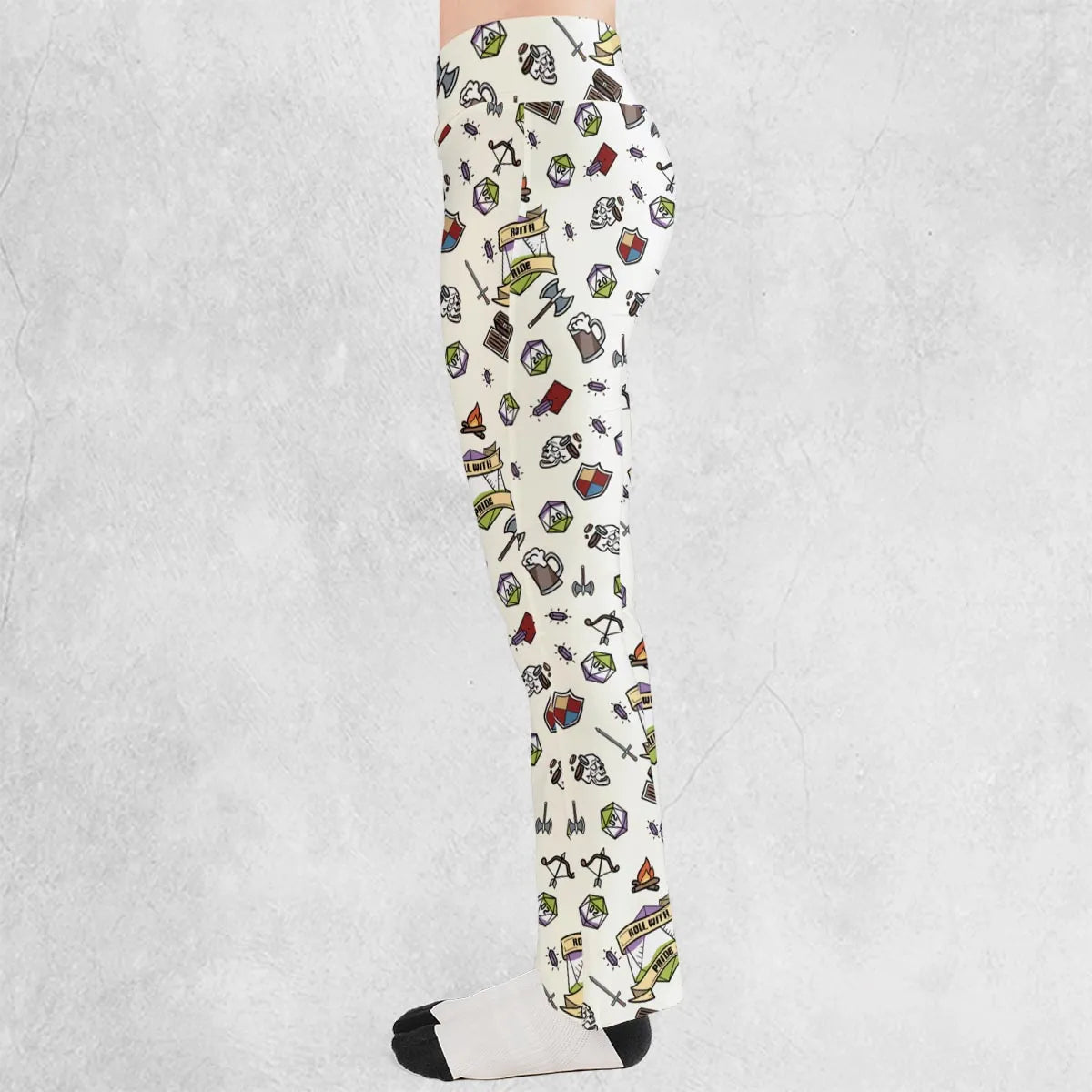 Roll With Pride DnD Flare Leggings