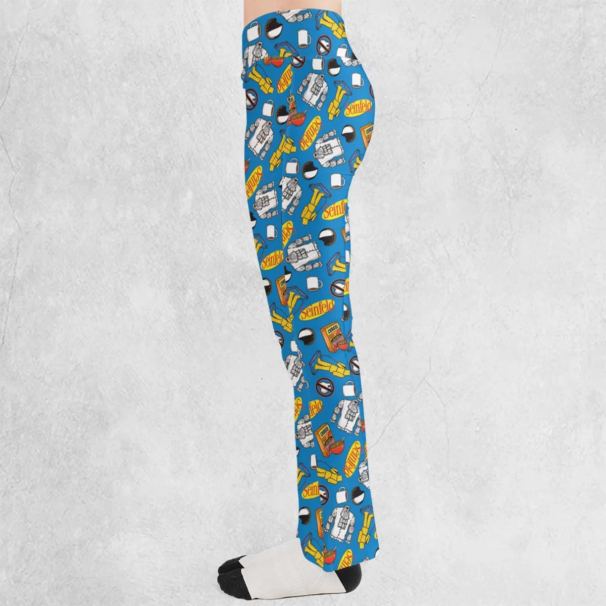 Jerry Seinfeld Comedian Pattern Flare Leggings