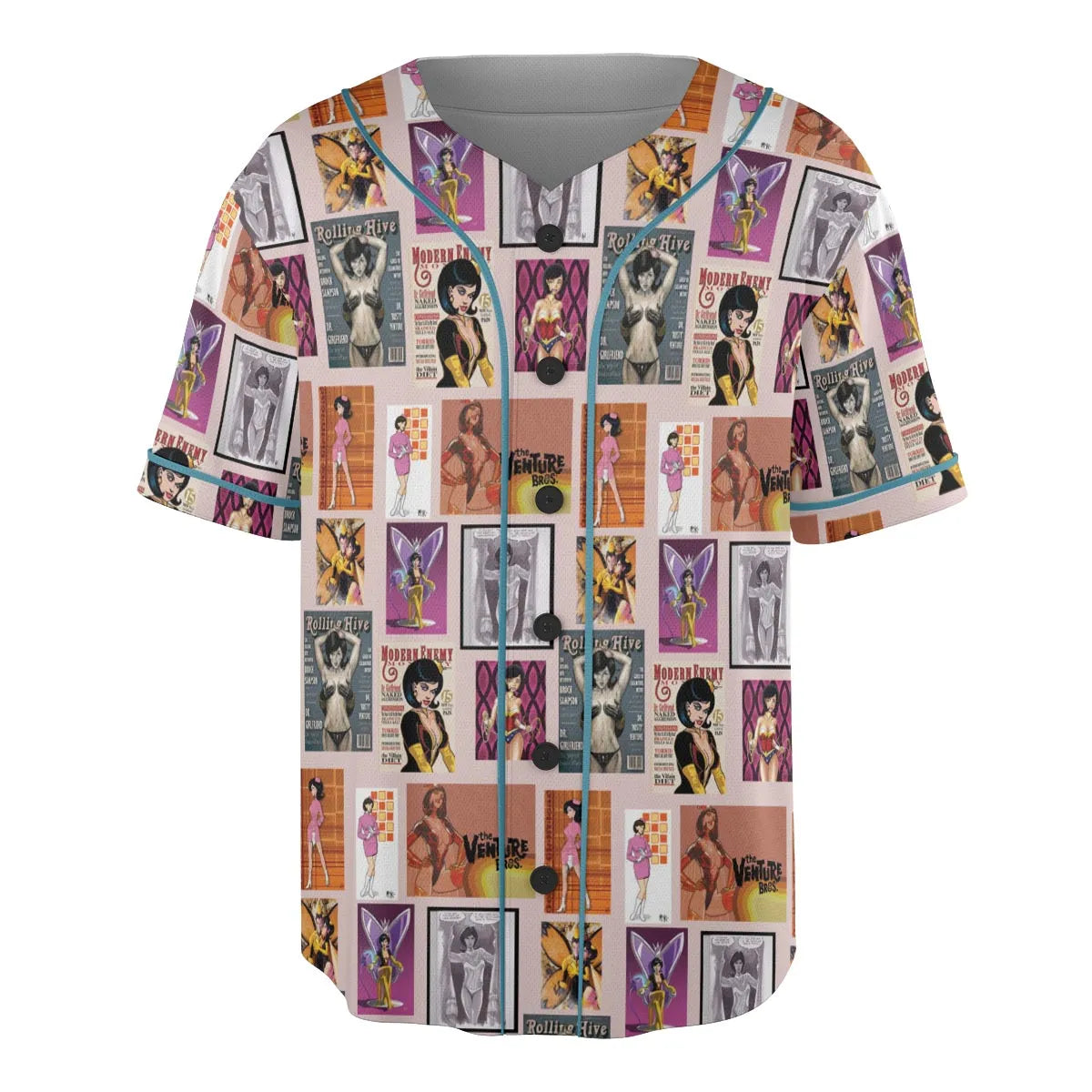 Dr. Mrs. The Monarch The Venture Bros. Magazine Poses Unisex Baseball Jersey