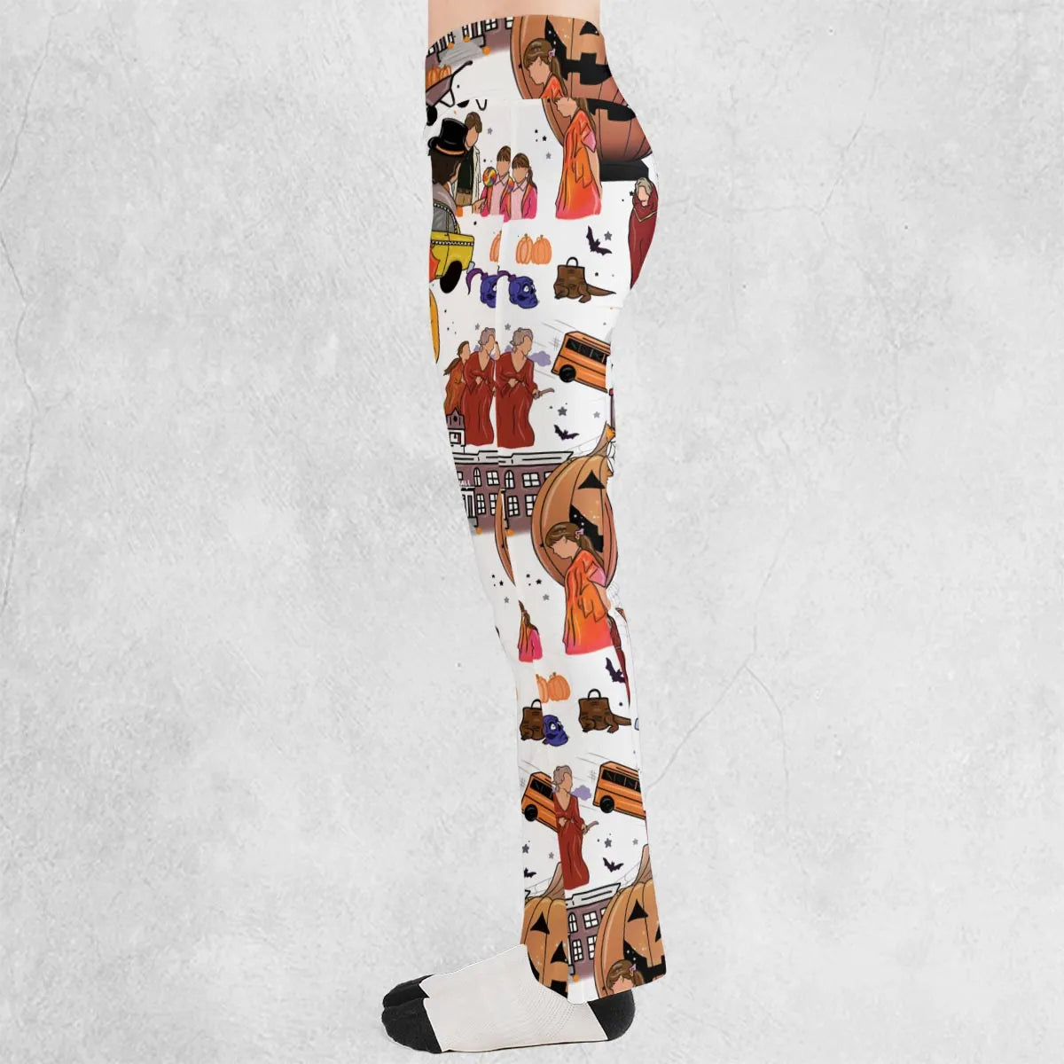 Fall Season Halloweentown Flare Leggings