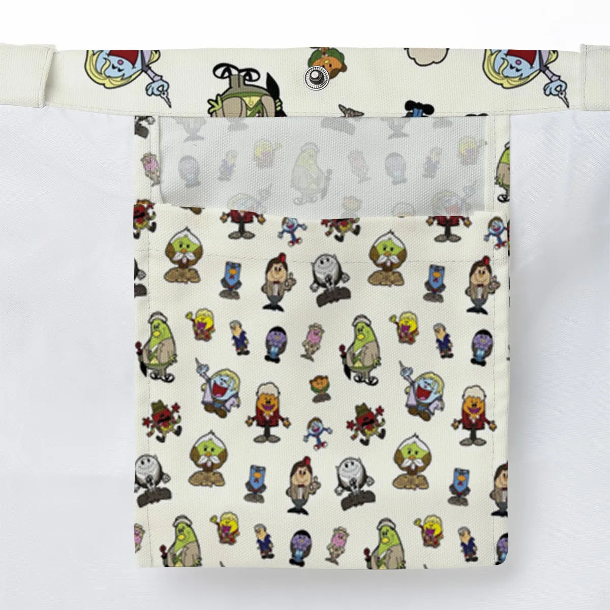 Doctor Who and Mr Men Pattern Large Tote Bag