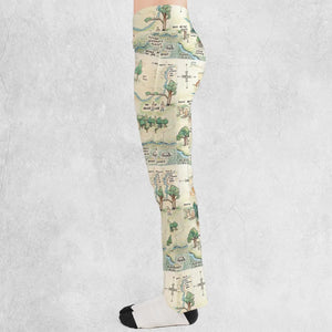Hundred Acre Wood Map Flare Leggings