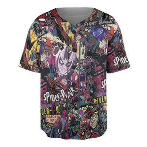 Spider-Punk Get Punked Across Spider-Verse Unisex Baseball Jersey