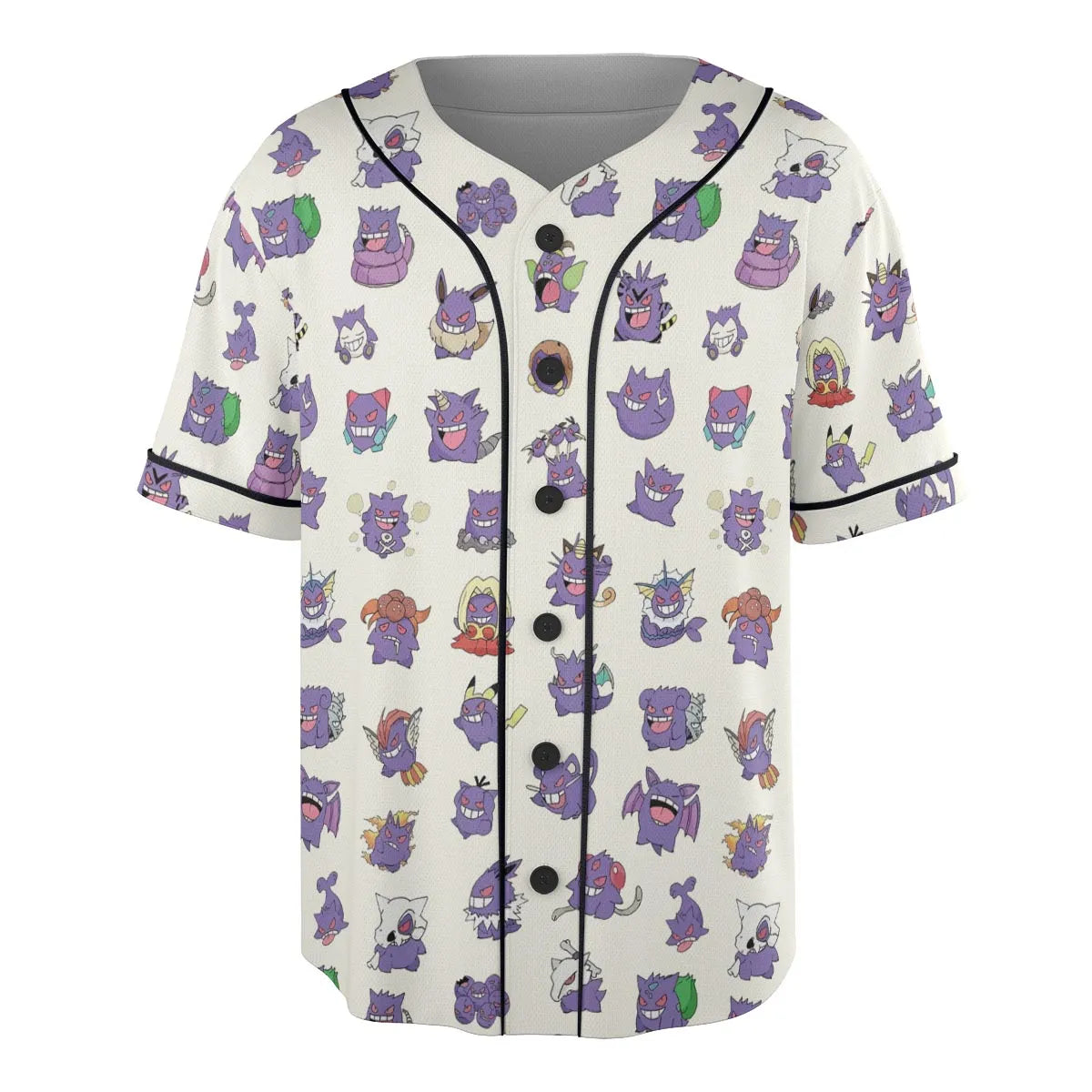 Gengar Cosplay Pokemon Unisex Baseball Jersey