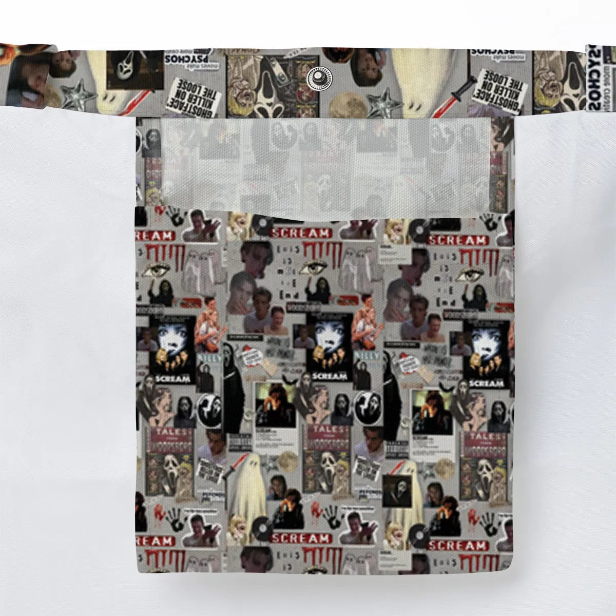 Crime Scene Scream Aesthetic Pattern Large Tote Bag
