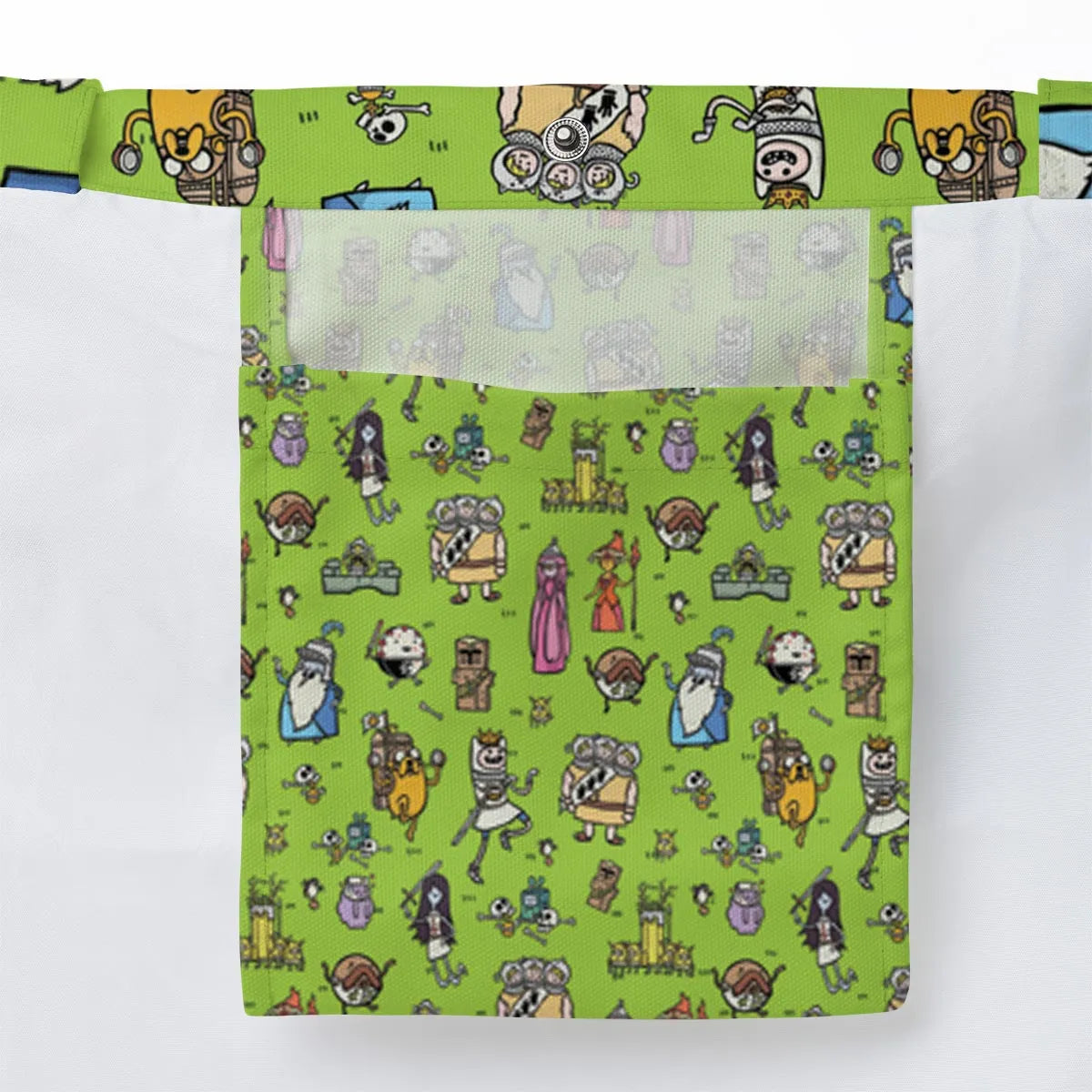 Finn Holy Adventure Adventure Time and Monty Python and the Holy Grail Large Tote Bag