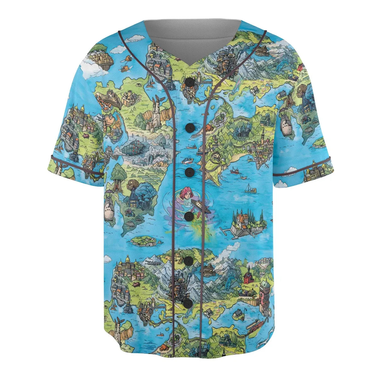 Ghibli Land Unisex Baseball Jersey