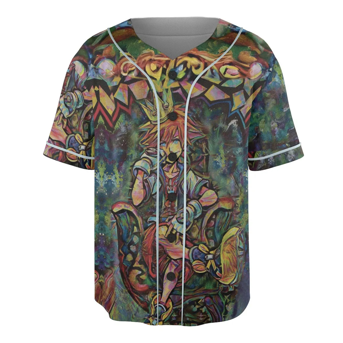 Trippy Sora Kingdom Hearts Unisex Baseball Jersey