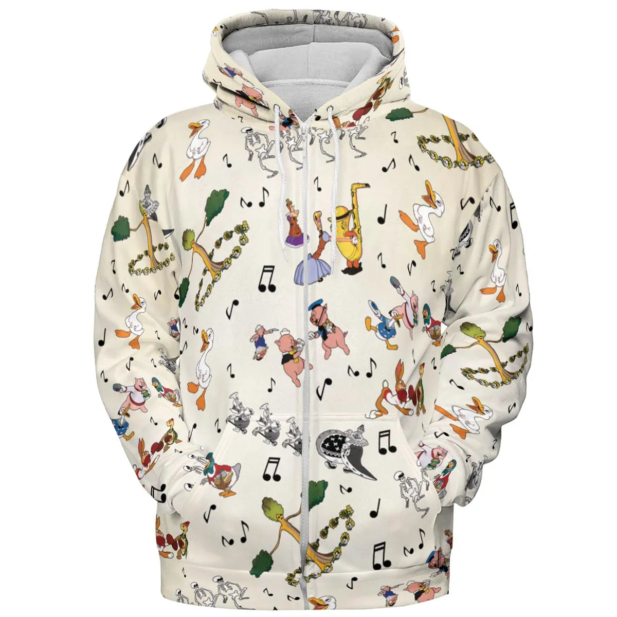 The Silly Symphony Characters All-over Print Hoodie