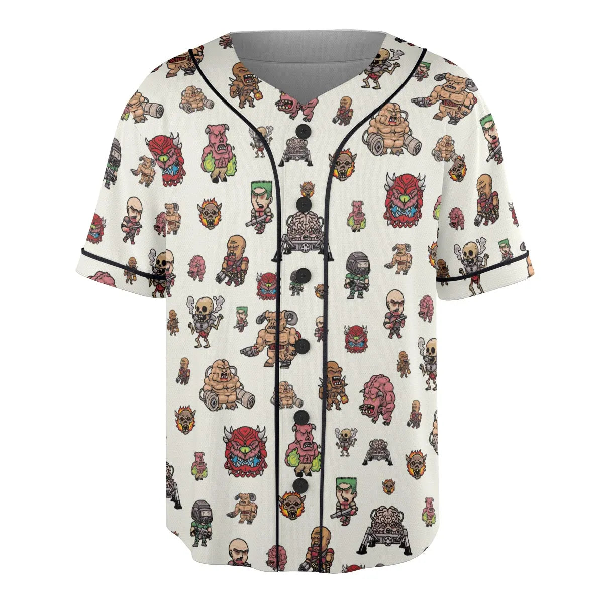 Doom Chibi Characters Unisex Baseball Jersey
