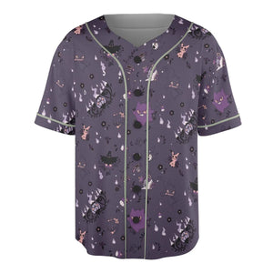 Pokemon Ghost-typen Gengar Banette Litwick Mismagius Unisex Baseball Jersey
