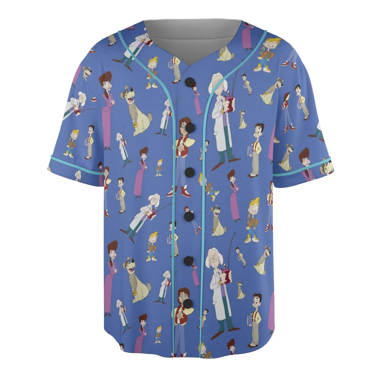 B2tf Cartoon Characters Seamless Unisex Baseball Jersey