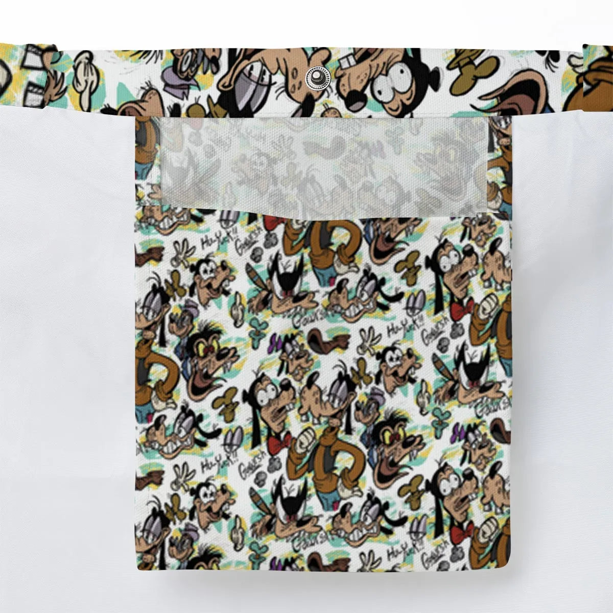 Many Faces Of Goofy Large Tote Bag