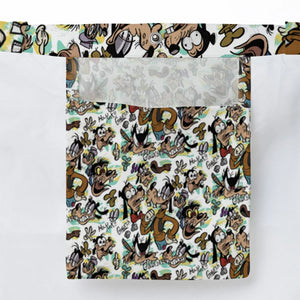 Many Faces Of Goofy Large Tote Bag