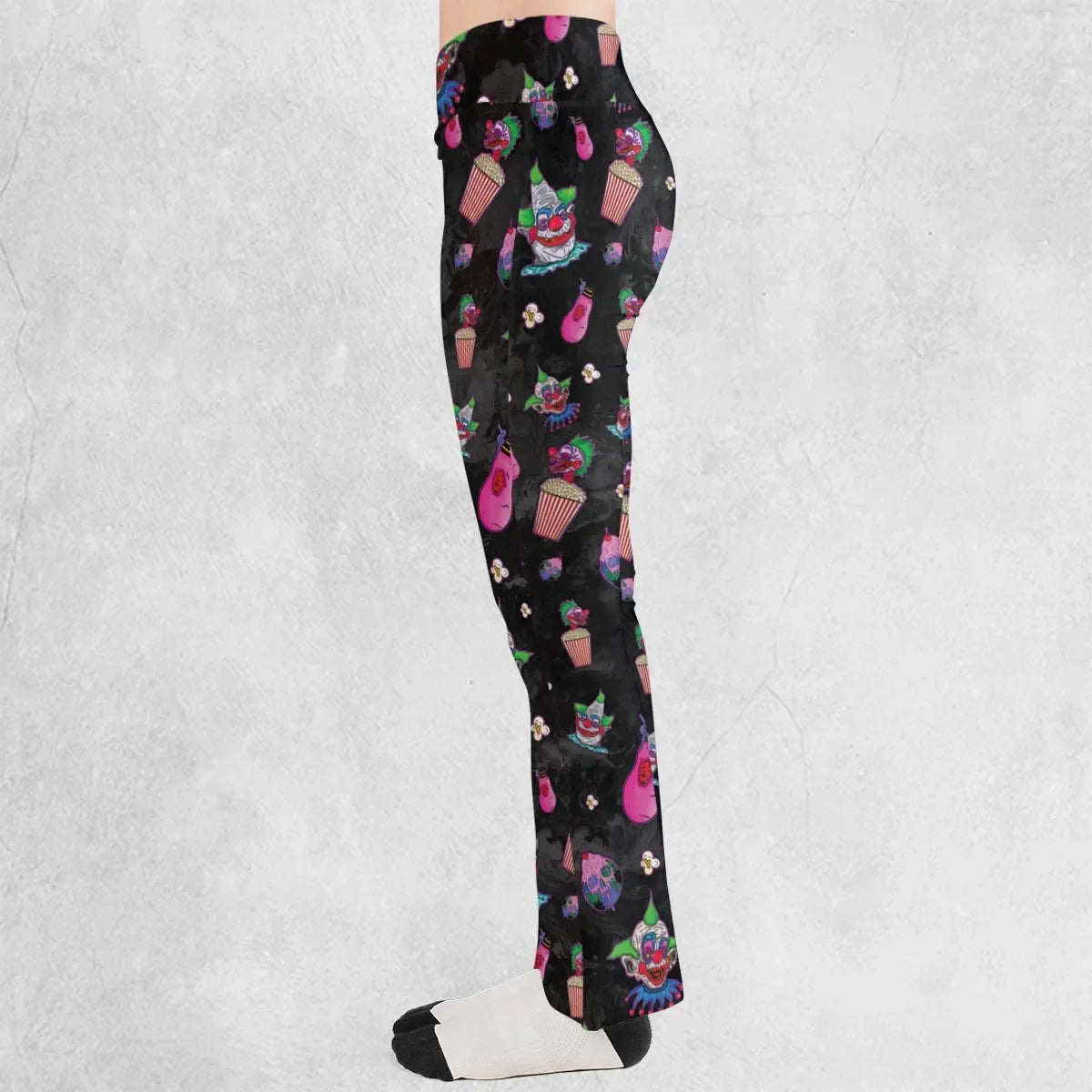 Space Horror Movie Killer Klowns Outer Flare Leggings