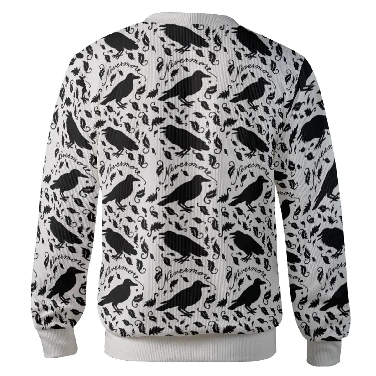 Nevermore The Raven Edgar Allan Poe Pattern Cardigan