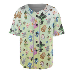 Glinda and Elphaba Meet and Greet Unisex Baseball Jersey