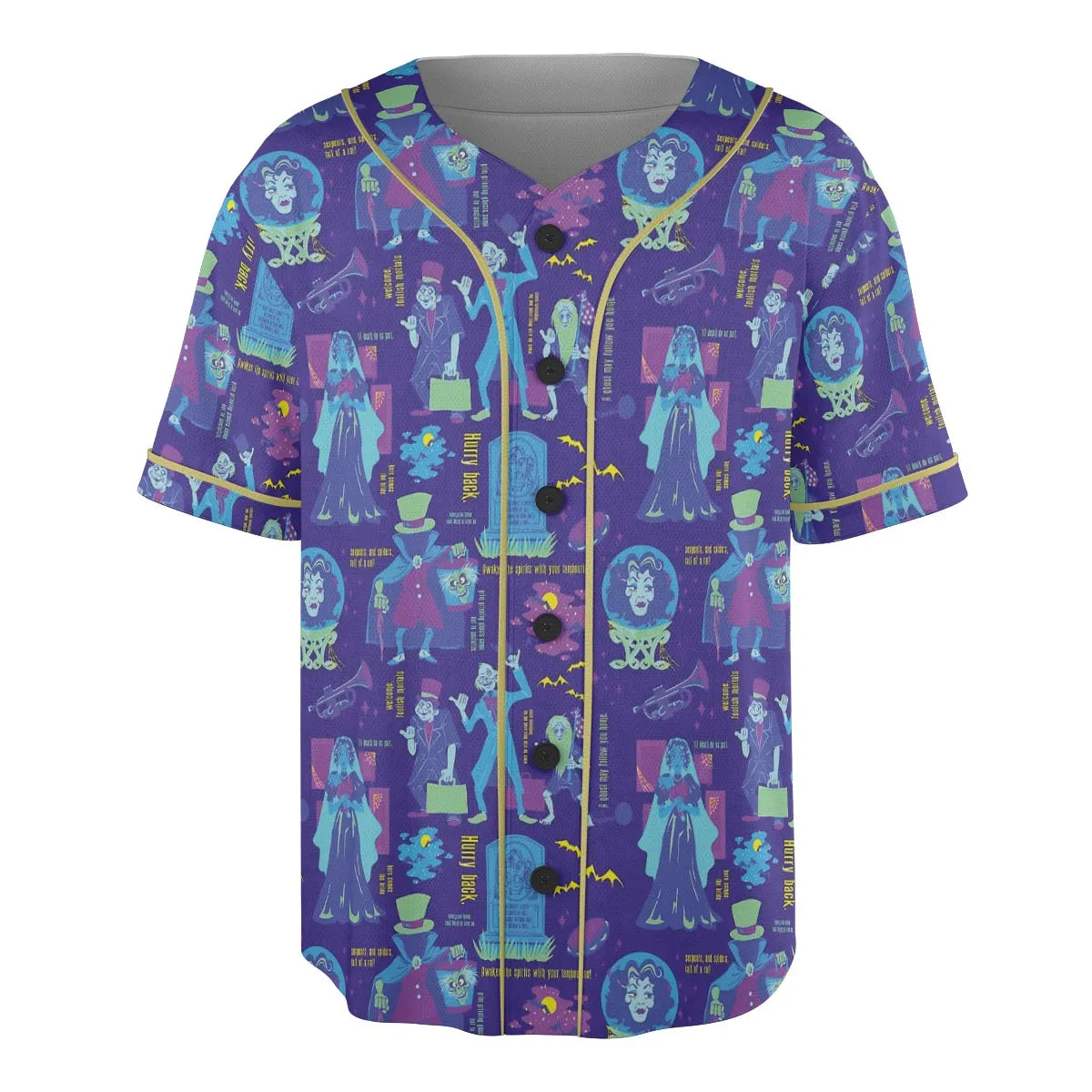 Happy Haunts Journal Haunted Mansion Unisex Baseball Jersey