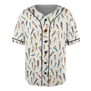 Morty Kombat Morty and Mortal Kombat Mashup Unisex Baseball Jersey