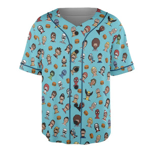 Many Faces of Bob's Burger Unisex Baseball Jersey
