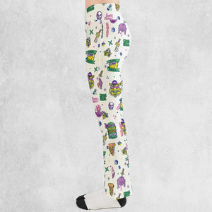 Shell Shock Teenage Mutant Ninja Turtles Flare Leggings