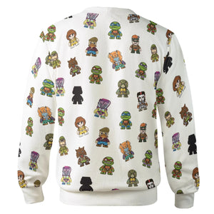 Teenage Mutant Ninja Turtles in Kidrobot style Cardigan