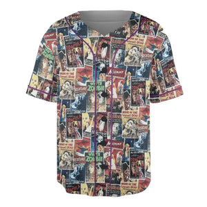 Pioneering '50s Classics Monster Hammer Horror Films Unisex Baseball Jersey
