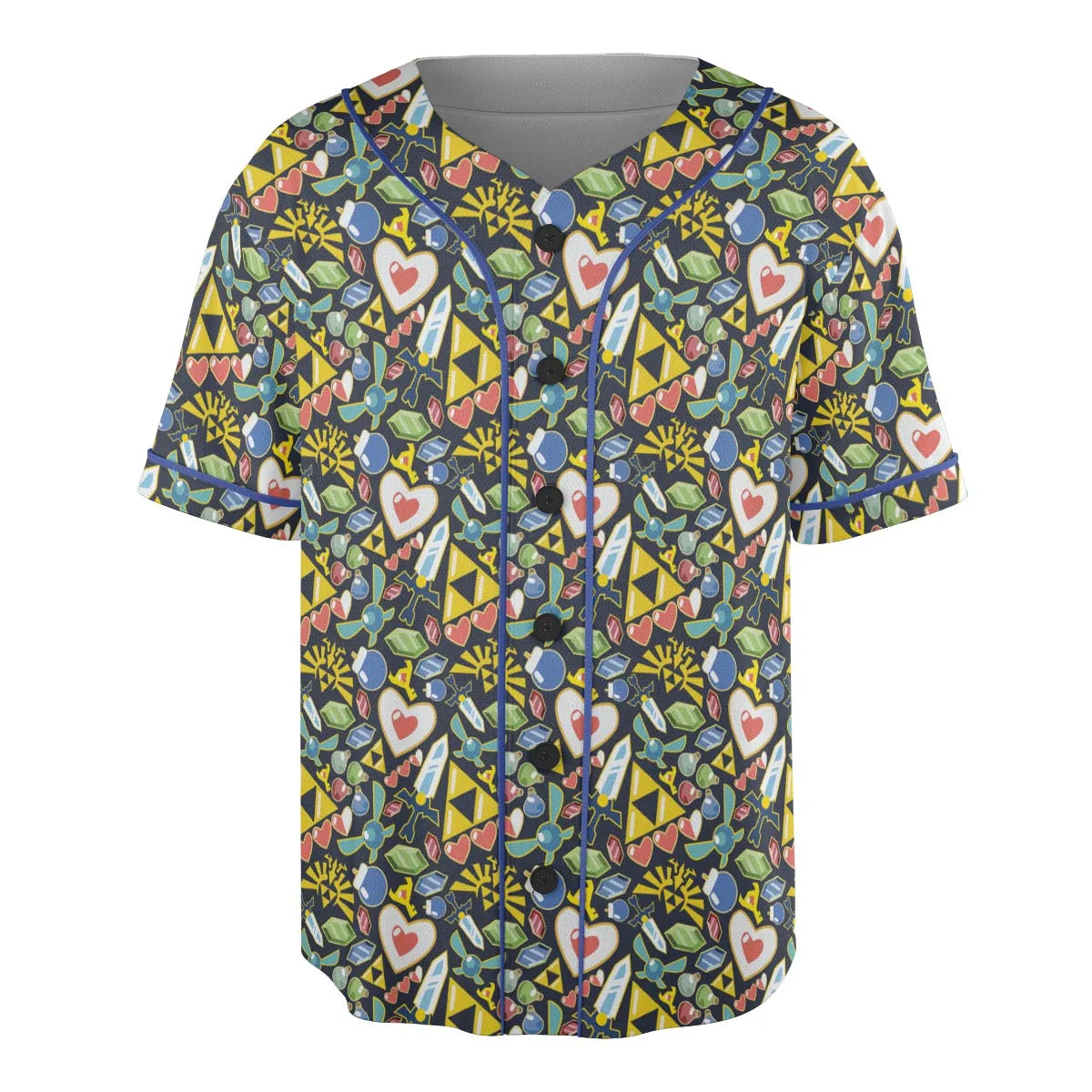 Zelda Theme Items Unisex Baseball Jersey