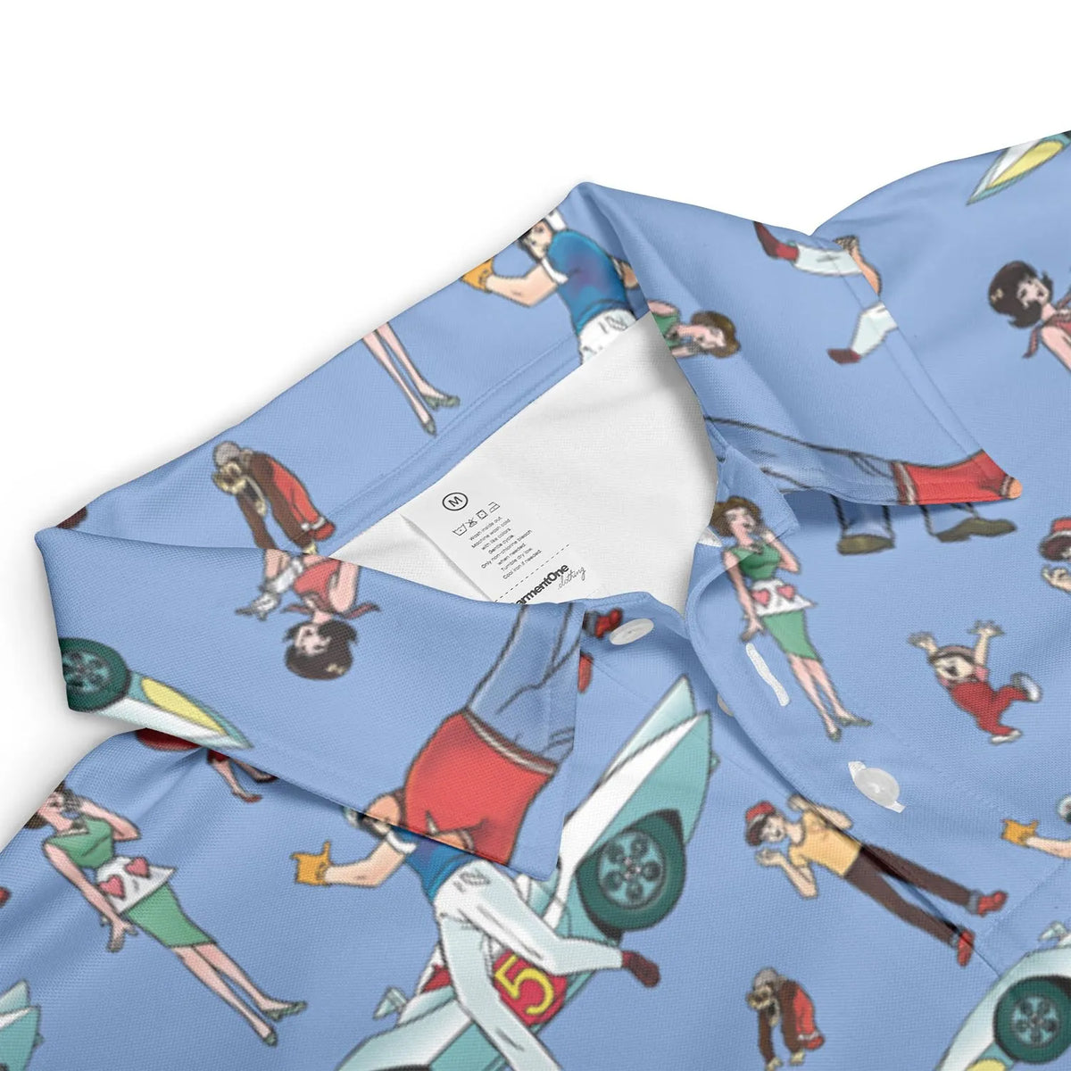 Speed Racer Characters Pattern AOP Men/Women Polo Shirt