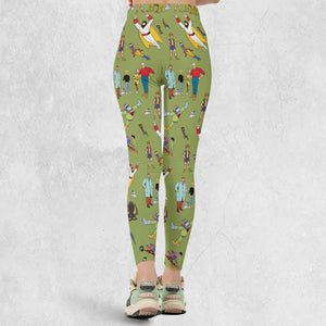 60s Vintage Characters Legging