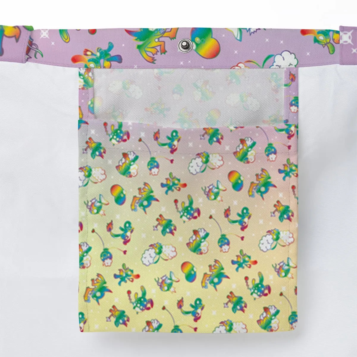 Rainbow Pokemon Pattern Large Tote Bag