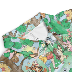 Bear and Friends Winnie the Pooh AOP Men/Women Polo Shirt