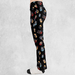 Live Long and Paws-purr Star Trek Flare Leggings