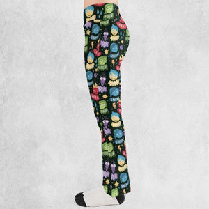 Colourful Mind Inside Out Flare Leggings