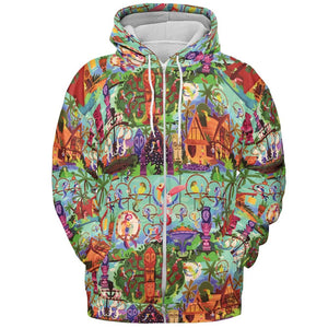 All-over Print Hoodie - QUSX67X8 -  - 3
