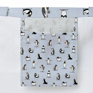 Penguin Yoga Pattern Large Tote Bag
