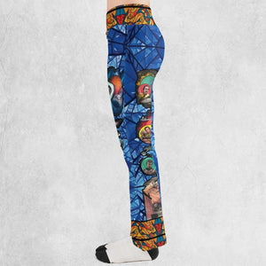The Beginning Star Trek Pattern Flare Leggings