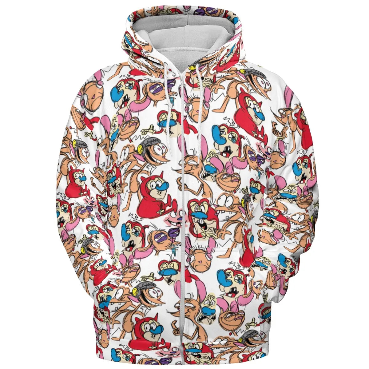 Insane Style The Ren and Stimpy Show All-over Print Hoodie