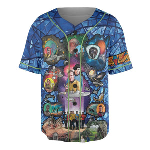 The Beginning Star Trek Pattern Unisex Baseball Jersey