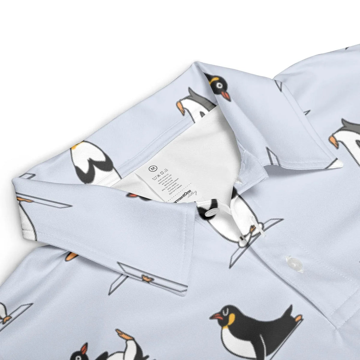 Penguin Yoga Pattern AOP Men/Women Polo Shirt