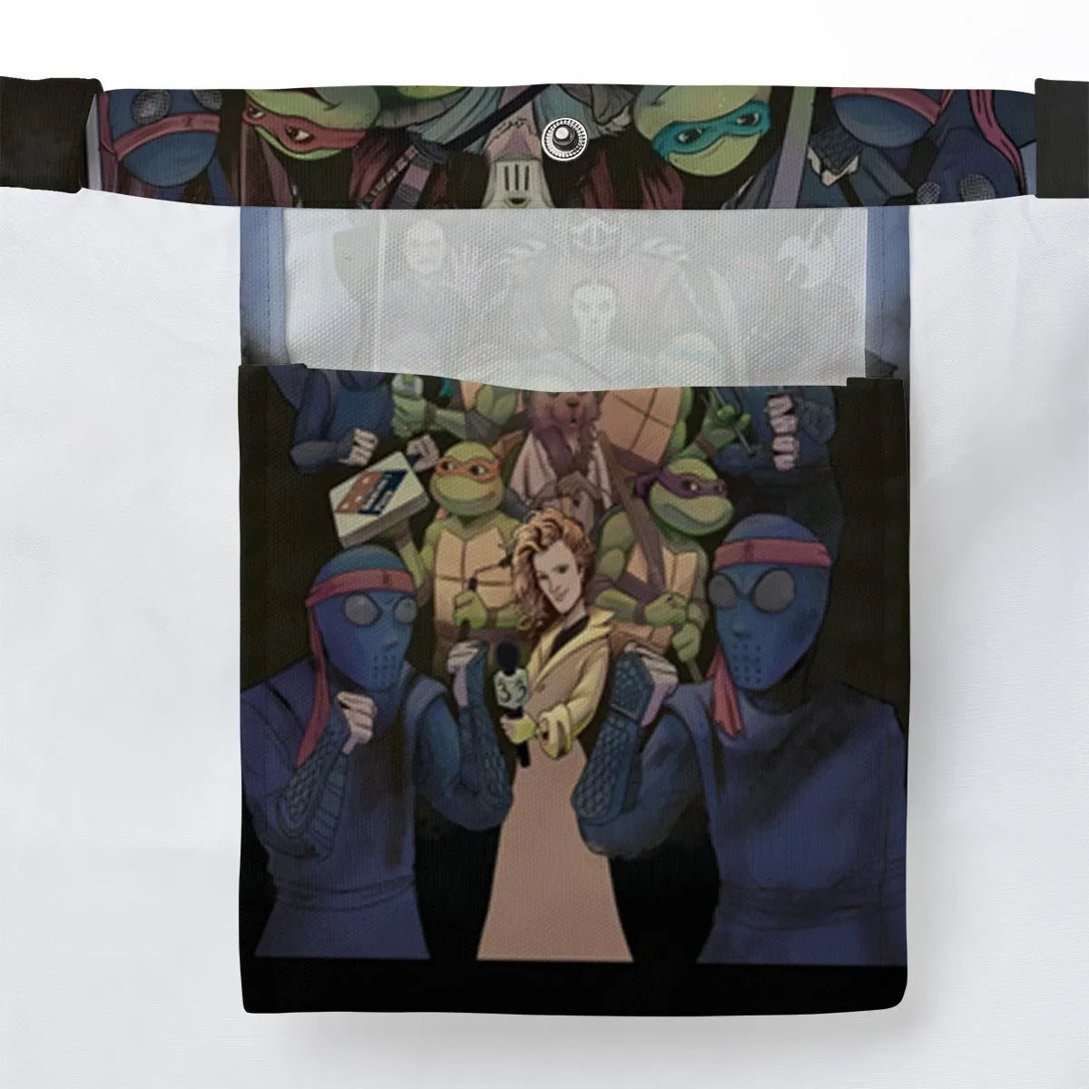 Turtles vs Ninja Teenage Mutant Ninja Turtles Large Tote Bag