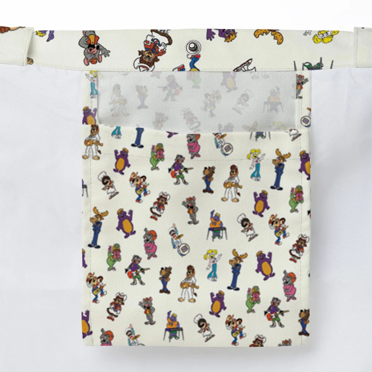 80s Pizza Time Theater Chuck E Cheese Large Tote Bag