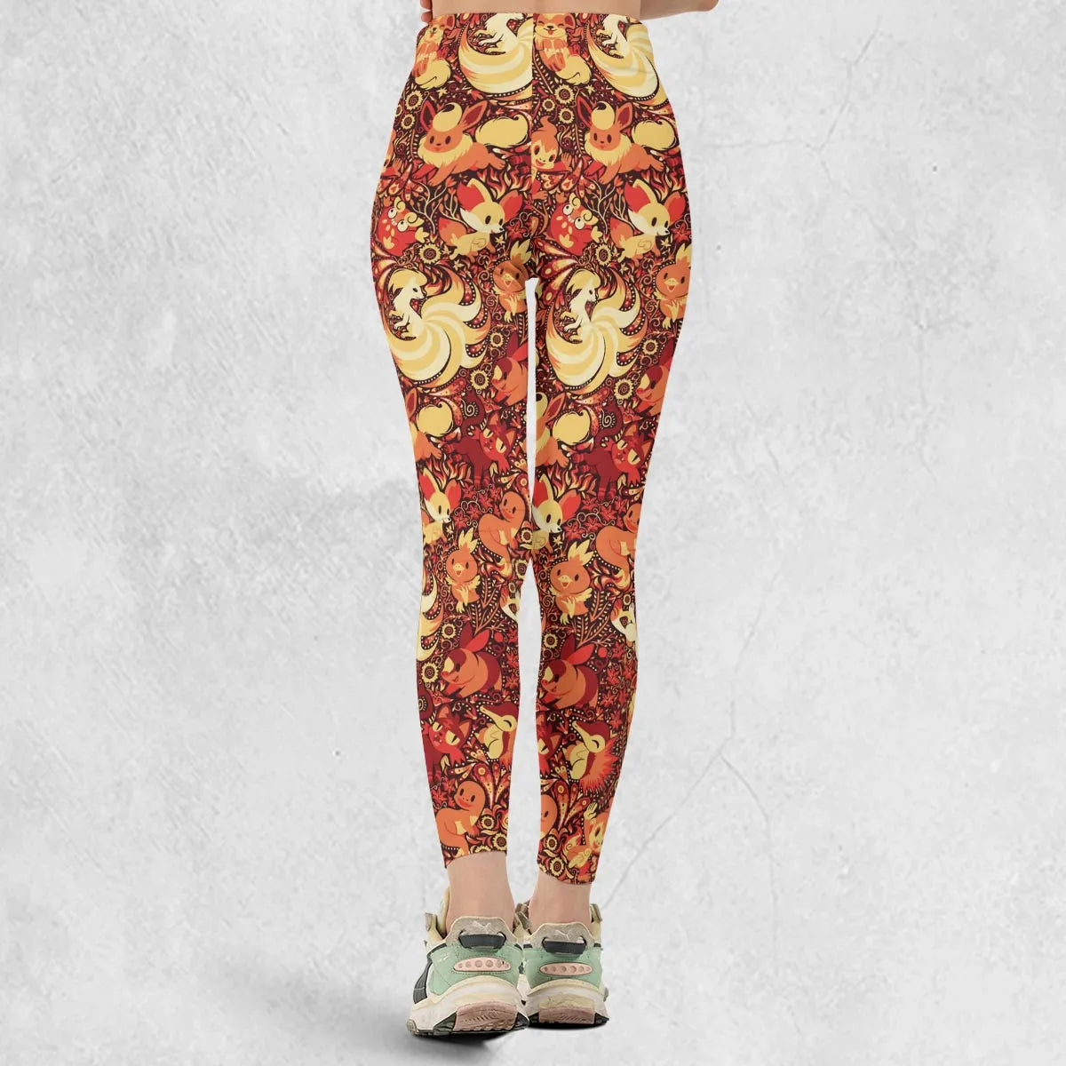 Pokemon Fire Pattern Legging