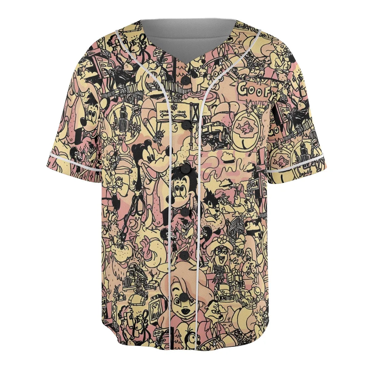 Goofy Movie Collage Unisex Baseball Jersey